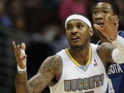 Carmelo Anthony se perdera una juego con los Nuggets. AP  /