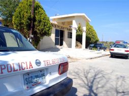 Las instalaciones de policía del municipio de Salinas Victoria, Nuevo León, quedaron vacías tras la detención. NTX  /