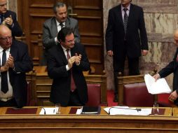 Parlamento griego vota el presupuesto. EFE  /