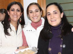 Gaby Urzúa, Montse Partida e Isabel Salido.  /