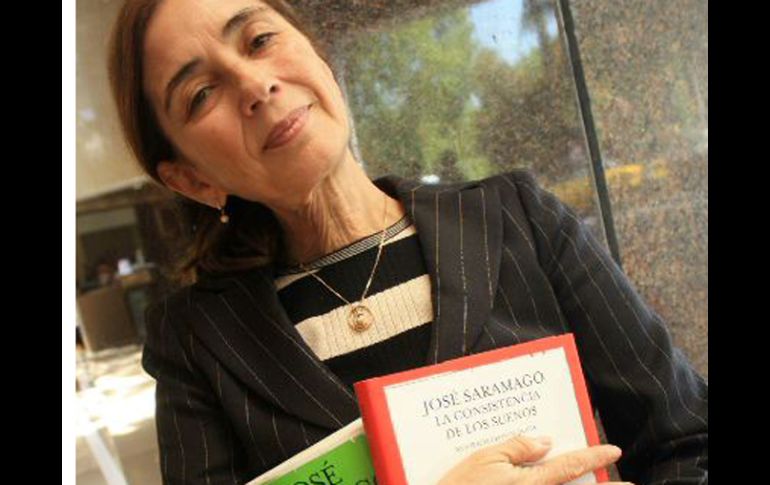 ''José Saramago. La consistencia de los sueños'' fue presentado por la viuda del escritor, Pilar del Río, en la FIL. A.HINOJOSA  /