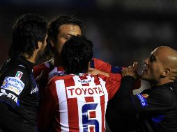 Chivas se enfrentó a Querétaro en partido de preparación. MEXSPORT  /