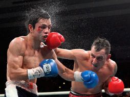 Hugo Cázares derrotó por decisión unánime al nipón Hiroyuki Hisataka. AFP  /