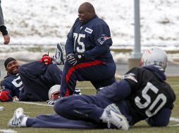Foto del entrenamiento de los Patriotas de Nueva Inglaterra previo a al Semana 16 de la NFL. AP  /