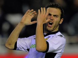 Juan Mata se encuentra optimista con el Valencia. AFP  /