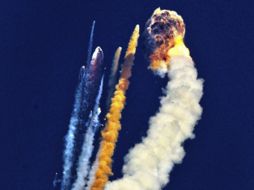 El Vehículo de Lanzamiento Satelital Geosynchronous estalló en la primera etapa el vuelo. AP  /