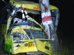 El accidente dejó 35 muertos y 14 heridos. AFP  /