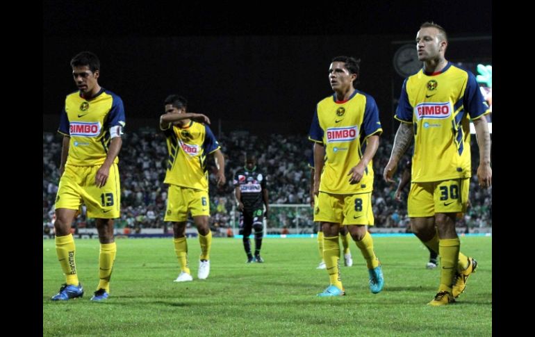 Los jugadores durante el torneo Apertura donde fueron eliminados por el Santos Laguna. MEXSPORT  /