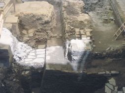 Restos de un edificio circular que probablemente estuvo dedicado a Quetzalcóatl. ESPECIAL  /