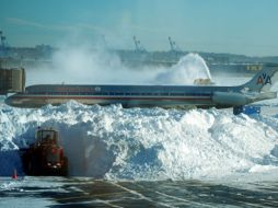 La estación aérea de Newark, Nueva Jersey, está fuera de operaciones. EFE  /