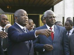 El presidente de Sierra Leona, Koroma, se reunió con Gbagbo. EFE  /