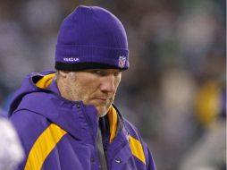 El mariscal de campo de los Vikingos de Minnesota, Brett Favre. REUTERS  /