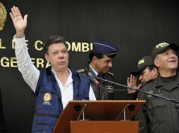 El presidente de Colombia, Juan Manuel Santos, anunció la muerte de uno de los líderes paramilitares más importantes del país. AFP  /