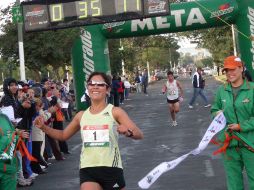 María Elena Valencia, ganadora de Sao Silvestre tapatía 2009. ESPECIAL  /
