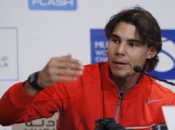 Rafael Nadal en una conferencia de prensa en Abu Dhabi. REUTERS  /