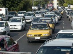 Los percances ocasionaron congestionamiento vehícular. ARCHIVO  /