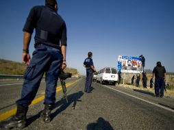 Funcionario de la Policía Federal presume el debilitamiento del crimen organizado en Michoacán. AFP  /