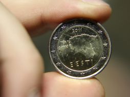 Estonia presente las nuevas monedas del país. REUTERS  /