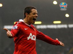 Javier 'Chicharito' Hernández celebrando su primer gol del 2011. AP  /