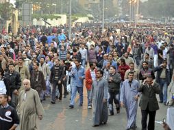 Manifestación por las víctimas de la explosión en Egipto. EFE  /