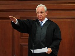 Juan Silva Meza asumió hoy el cargo de presidente de la Suprema Corte. NTX  /