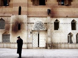 Imagen de la iglesia donde se registró un atentado que dejó 21 muertes. EFE  /