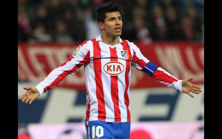 Sergio 'Kun' Agüero ha renovado su contrato con el Atlético de Madrid. AP  /