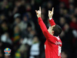 Hernández celebra su anotación. MEXSPORT  /