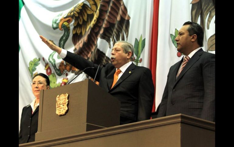 Egidio Torre Cantú rindió protesta como gobernador de Tamaulipas el 1 de enero. ARCHIVO  /