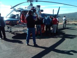 El cuerpo fue rescatado del fondo de la barranca por vía aérea. M. PATIÑO  /