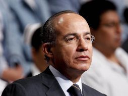 El Presidente Felipe Calderón durante su participación en la ceremonia conmemorativa del Día de la Enfermera. EL UNIVERSAL  /