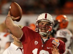 Andrew Luck, mariscal de campo de Stanford. AFP  /