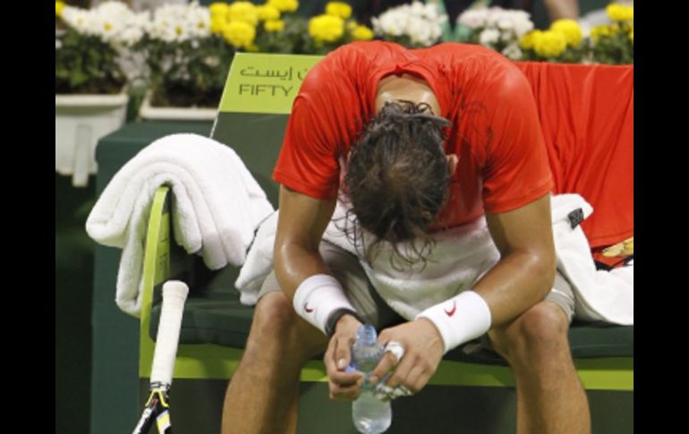 El tenista español, número uno del mundo Rafael Nadal fue eliminado. REUTERS  /