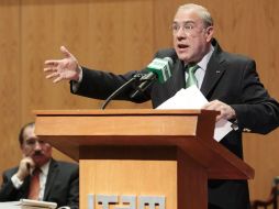 José Ángel Gurría, secretario general de la OCDE. EL UNIVERSAL  /