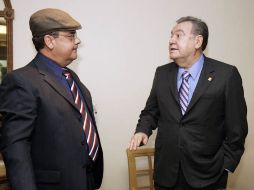 El auditor superior del Estado, Alonso Godoy Pelayo (izquierda), se reunió con Manuel Correa (derecha). EL INFORMADOR  E. BARRERA  /