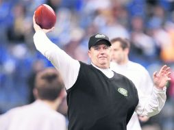 Rex Ryan (foto), entrenador de los Jets, y Bill Belichick, entrenador de los Patriotas, ya se enfrascaron en declaraciones picantes. AP  /