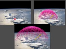 Cuando la antimateria choca contra partículas de materia ambas se aniquilan y transforman en rayos gama. ESPECIAL  /