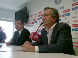 Jorge Vergara anunció el nombramiento de Rafael Ortega como nuevo presidente deportivo de Chivas. E. LÓPEZ MOTA  /