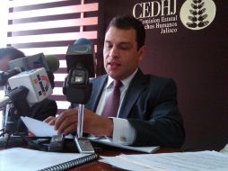 El presidente de la CEDHJ, Felipe de Jesús Álvarez Cibrián, emitió esta mañana la segunda recomendación de 2011. ARCHIVO  /