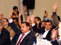 Momento en el que los diputados hondureños votaron la reforma. Sólo 20% de los legisladores sufragaron en contra. EFE  /