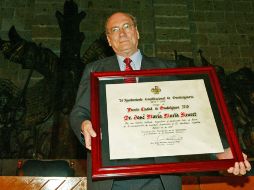 El historiador jalisciense José María Muriá fue reconocido el año pasado, aunque el premio llevaba otro nombre.EL INFORMADOR  ARCHIVO  /