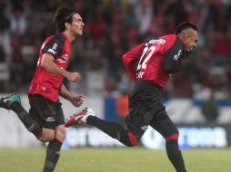 Edgar Pacheco, de Atlas, celebra el primer gol del encuentro. S. NUÑEZ  /