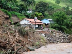 Zona rural afectada por el mal clima en Brasil. EFE  /