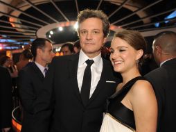 En la foto Colin Firth y Natalie Porman nominados a los premios. AP  /
