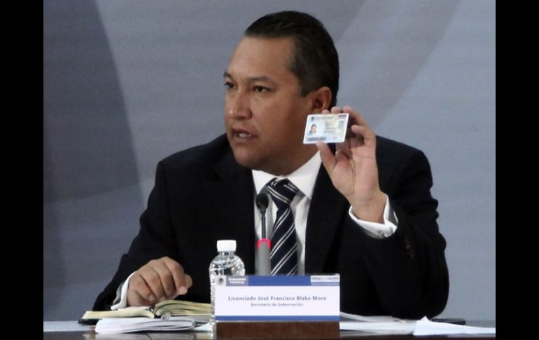 El secretario de Gobernación, Francisco Blake Mora, presentó el nuevo modelo de Cédula de Identidad Ciudadana el pasado 12 de enero.SUN  /