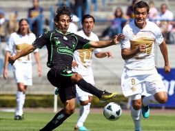 El equipo de la UNAM consiguó la victoria ante el conjunto lagunero. NOTIMEX  /