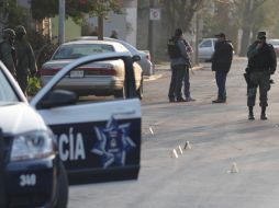 En Monterrey, policías de Seguridad Pública del estado fueron atacados con arma de fuego. NTX  /