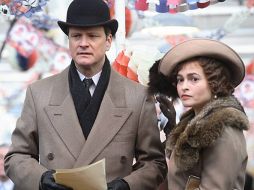 Una escena de la película en la que se muestra a ''Bertie'' (Colin Firth) junto a su esposa (Helena Bonham Carter). ESPECIAL  /