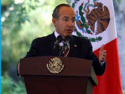 Foto de archivo del Presidente de la República Felipe Calderón Hinojosa. MEXSPORT  /