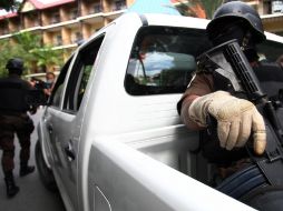 Un comando especial de la policía llegó al hotel donde estaba Duvalier para escoltarlo. AFP  /